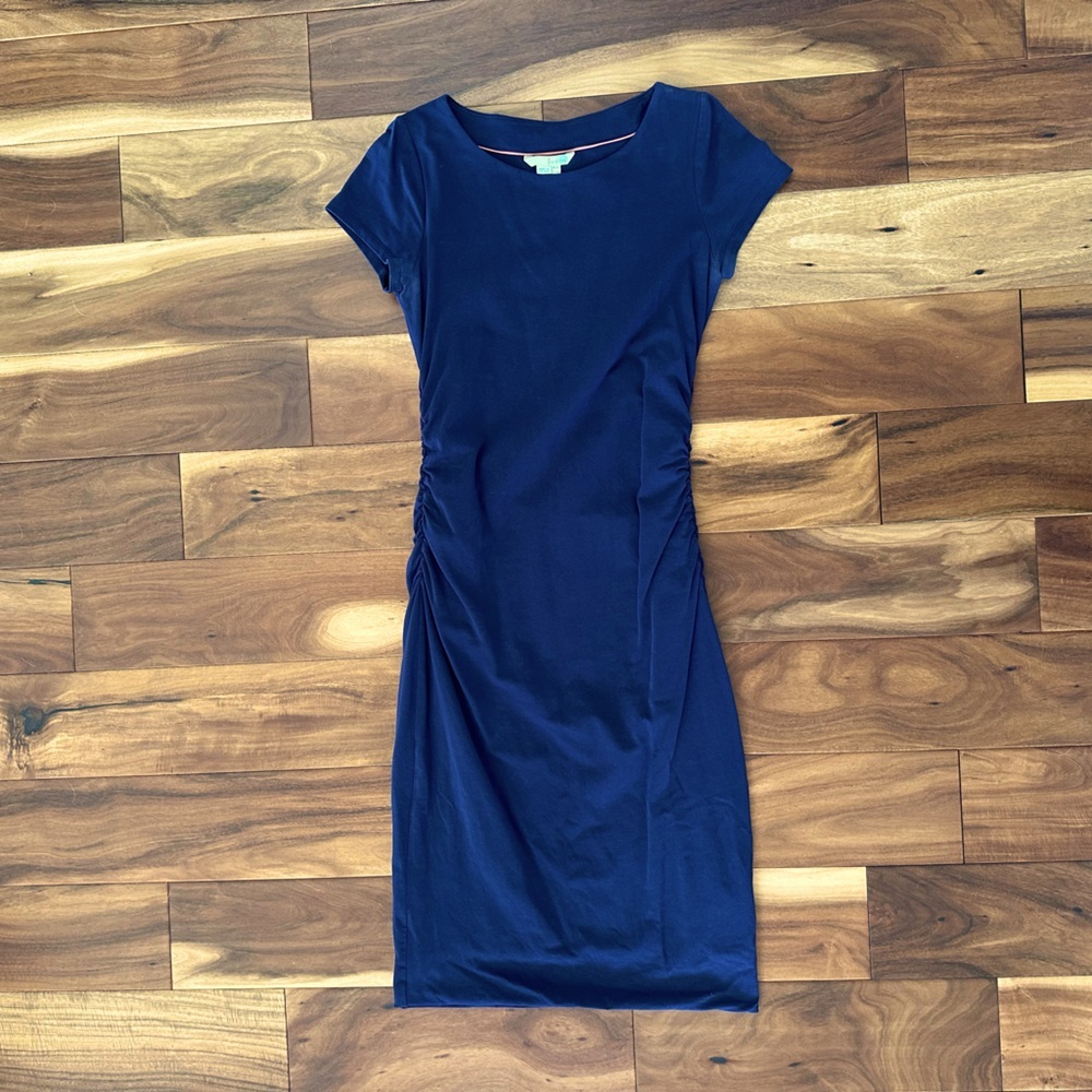 Boden Navy Blue Midi Dress size 8L